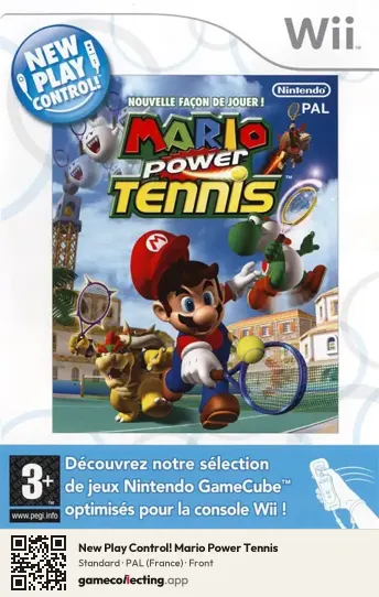 New Play Control! Mario Power Tennis Nintendo Wii, France box front