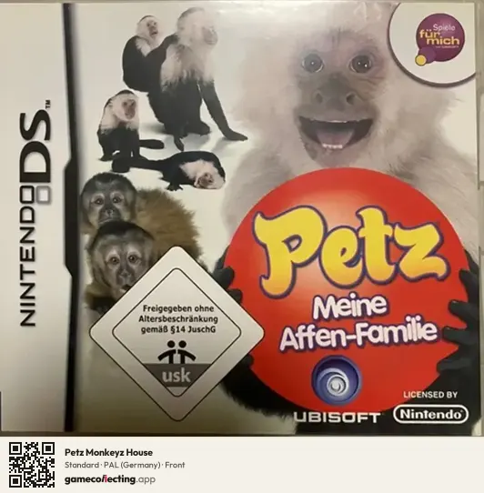 Petz Monkeyz House Nintendo DS, Germany box front