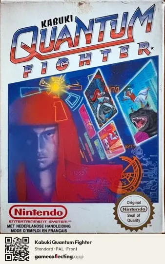 Kabuki Quantum Fighter Nintendo Entertainment System, PAL box front