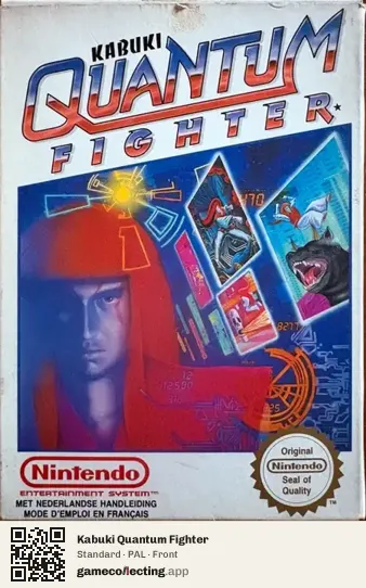 Kabuki Quantum Fighter Nintendo Entertainment System, PAL box front