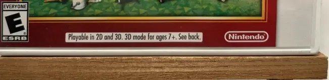 Animal Crossing: New Leaf, the ESRB box on its front