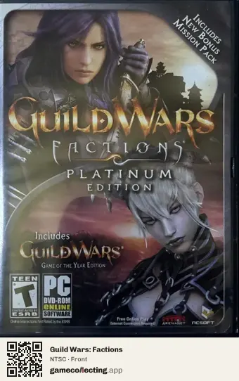 Guild Wars: Factions Computer, NTSC box front