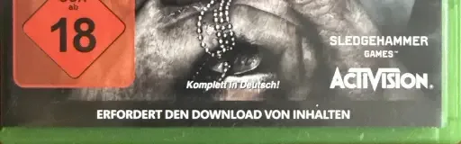 Call of Duty: WWII, the USK square on its front