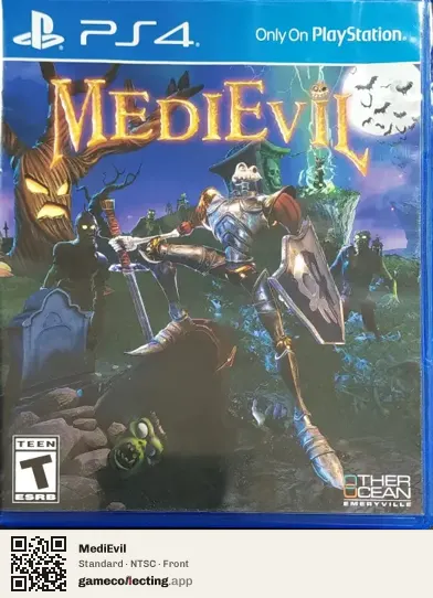 MediEvil PlayStation 4, NTSC box front