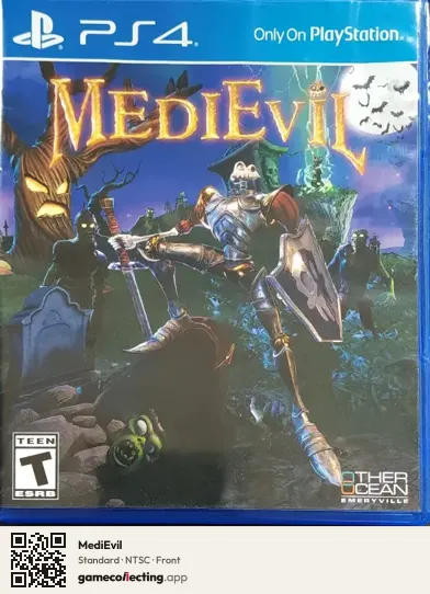 MediEvil PlayStation 4, NTSC box front