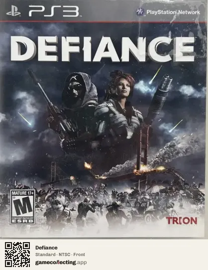 Defiance PlayStation 3, NTSC box front