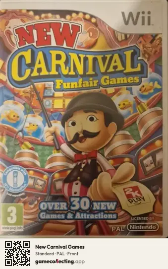 New Carnival Games Nintendo Wii, PAL box front