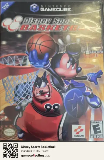 Disney Sports Basketball Nintendo GameCube, NTSC box front