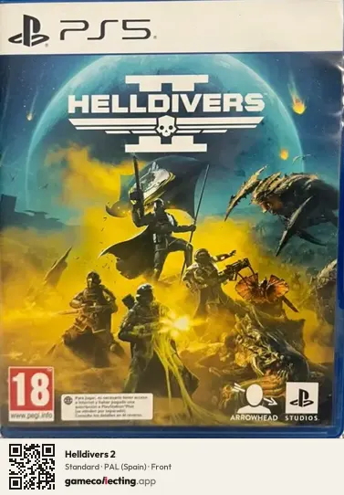 Helldivers 2 PlayStation 5, Spain box front