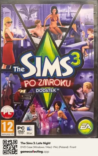 The Sims 3: Late Night Computer, Poland box front