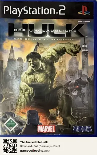 The Incredible Hulk PlayStation 2, Germany box front