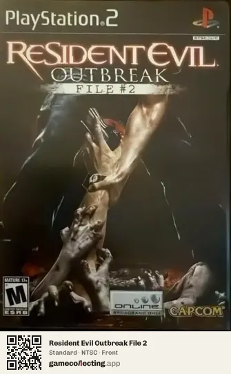 Resident Evil Outbreak File 2 PlayStation 2, NTSC box front