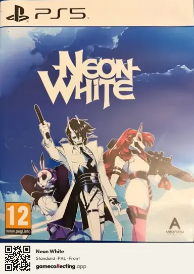 Neon White PlayStation 5, PAL box front