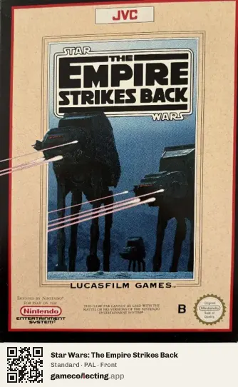 Star Wars: The Empire Strikes Back Nintendo Entertainment System, PAL box front