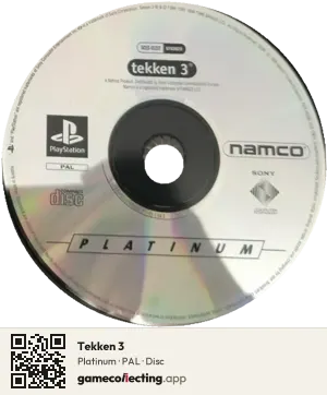 Tekken 3 PlayStation, PAL disc