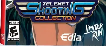 Telenet Shooting Collection, the ESRB box on its front