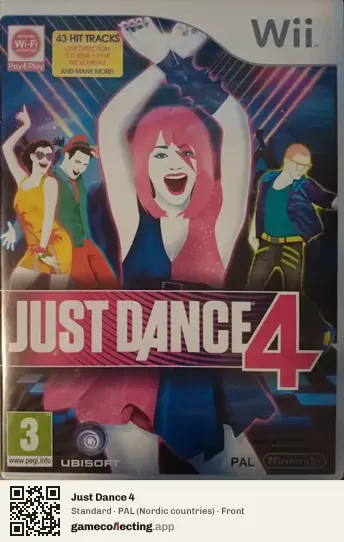 Just Dance 4 Nintendo Wii, Nordic countries box front