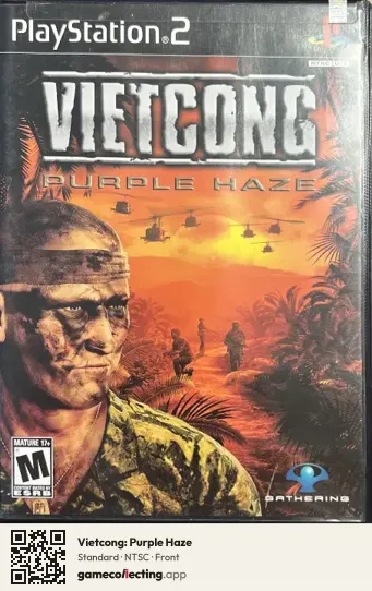 Vietcong: Purple Haze PlayStation 2, NTSC box front