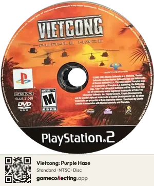 Vietcong: Purple Haze PlayStation 2, NTSC disc