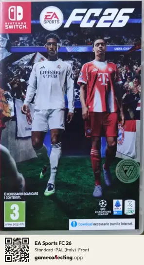 EA Sports FC 26 Nintendo Switch, Italy box front