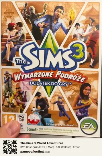 The Sims 3: World Adventures Computer, Poland box front