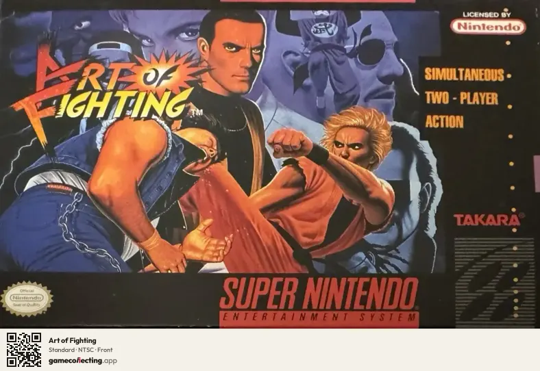 Art of Fighting Super Nintendo Entertainment System, NTSC box front