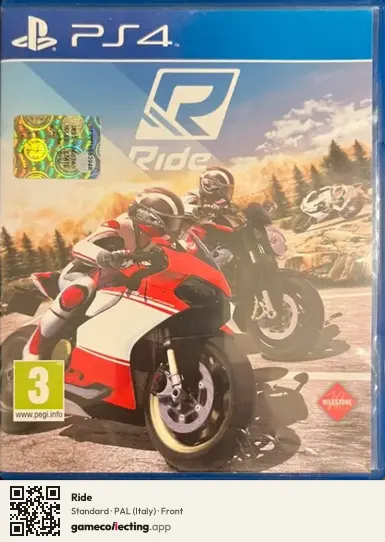 Ride PlayStation 4, Italy box front
