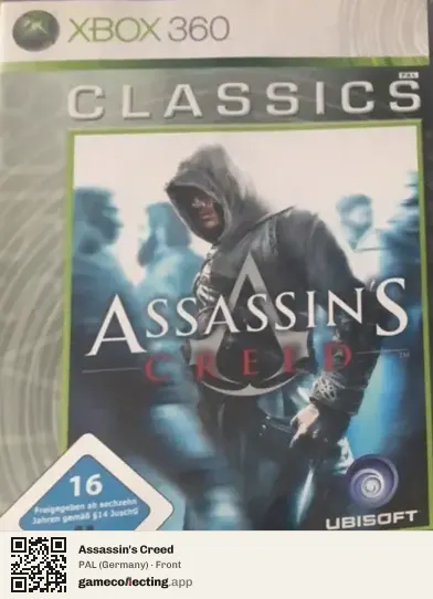 Assassin's Creed Xbox 360, Germany box front