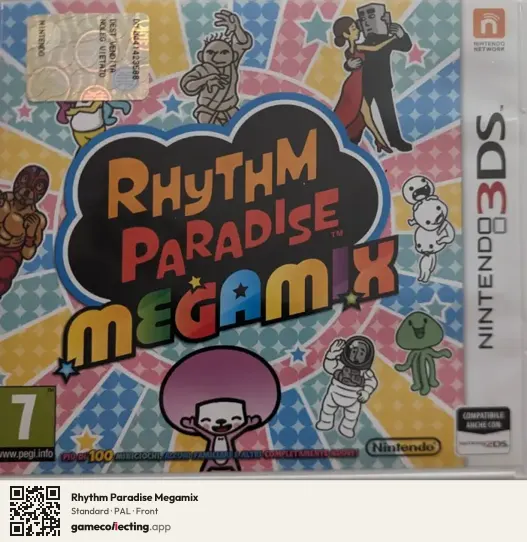 Rhythm Paradise Megamix Nintendo 3DS, PAL box front