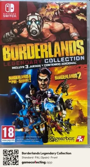 Borderlands Legendary Collection Nintendo Switch, Spain box front