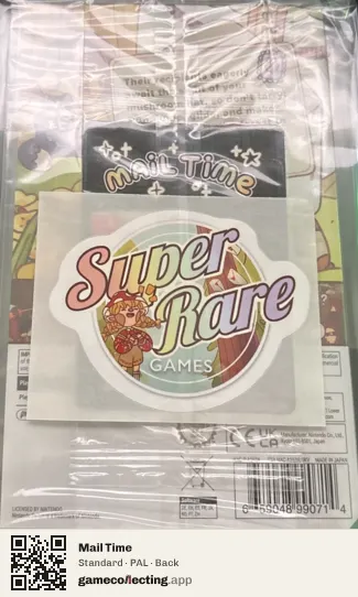 Mail Time Nintendo Switch, PAL box back