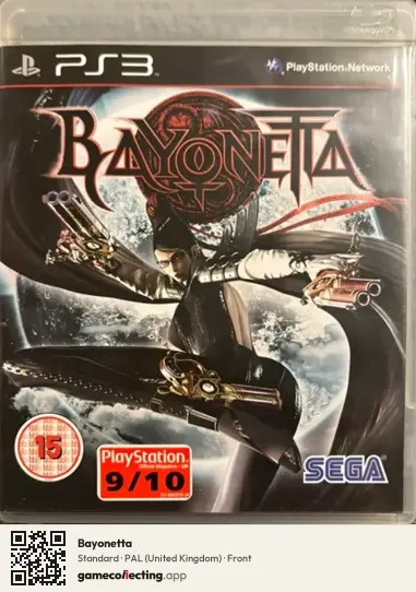 Bayonetta PlayStation 3, United Kingdom box front