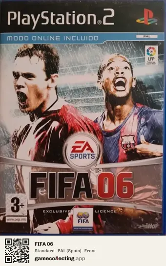 FIFA 06 PlayStation 2, Spain box front