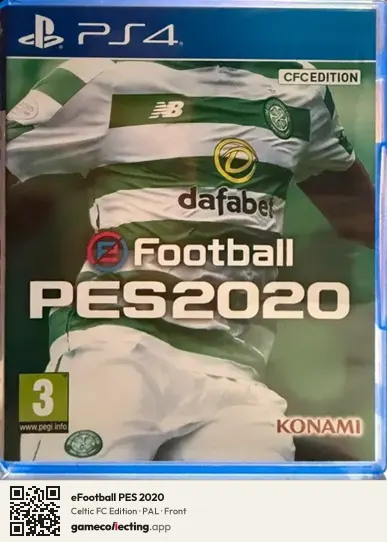 eFootball PES 2020 PlayStation 4, PAL box front
