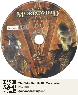 The Elder Scrolls III: Morrowind Computer, PAL disc