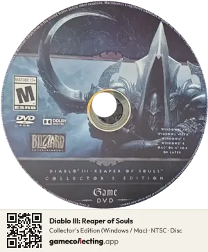 Diablo III: Reaper of Souls Computer, NTSC disc