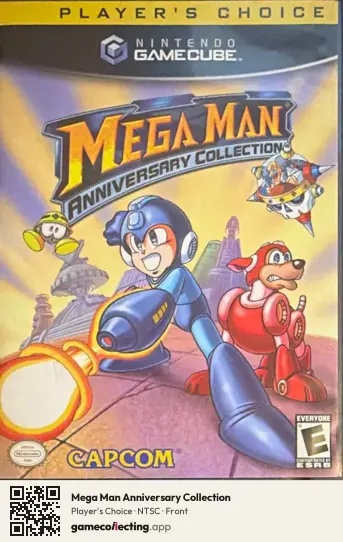 Mega Man Anniversary Collection Nintendo GameCube, NTSC box front