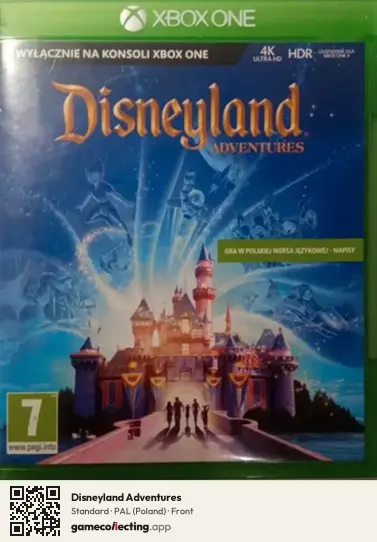 Disneyland Adventures Xbox One, Poland box front