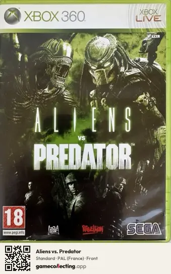 Aliens vs. Predator Xbox 360, France box front