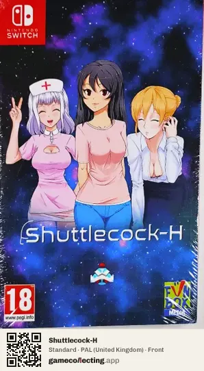 Shuttlecock-H Nintendo Switch, United Kingdom box front