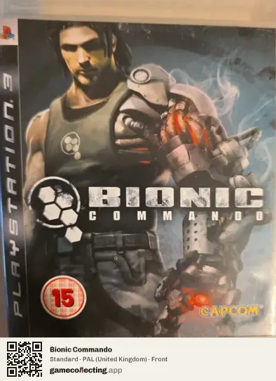 Bionic Commando PlayStation 3, United Kingdom box front