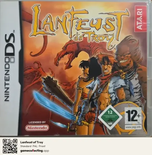 Lanfeust of Troy Nintendo DS, PAL box front