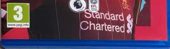 FIFA 20, the PEGI square on its front