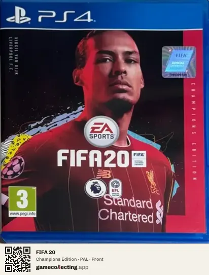 FIFA 20 PlayStation 4, PAL box front