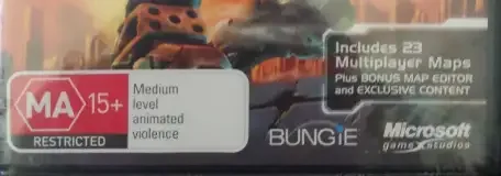 Halo 2, the Australian classification mark on its front