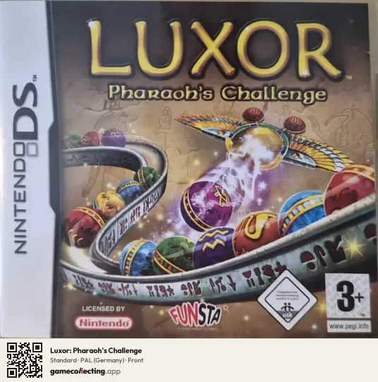 Luxor: Pharaoh's Challenge Nintendo DS, Germany box front