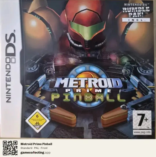 Metroid Prime Pinball Nintendo DS, PAL box front