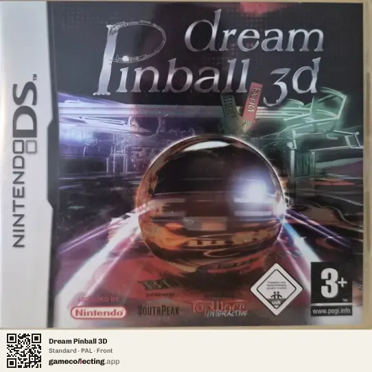 Dream Pinball 3D Nintendo DS, PAL box front