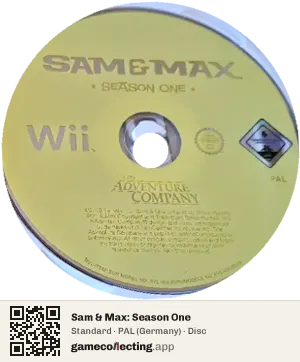 Sam & Max: Season One Nintendo Wii, PAL disc