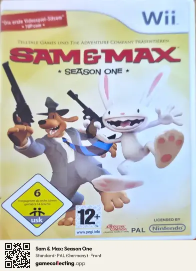 Sam & Max: Season One Nintendo Wii, Germany box front